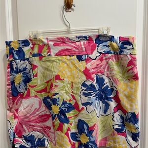 Rafaella Floral Print Skort - Pink, Blue, Yellow